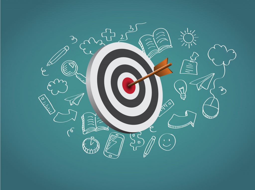 Target Illustration with doodle